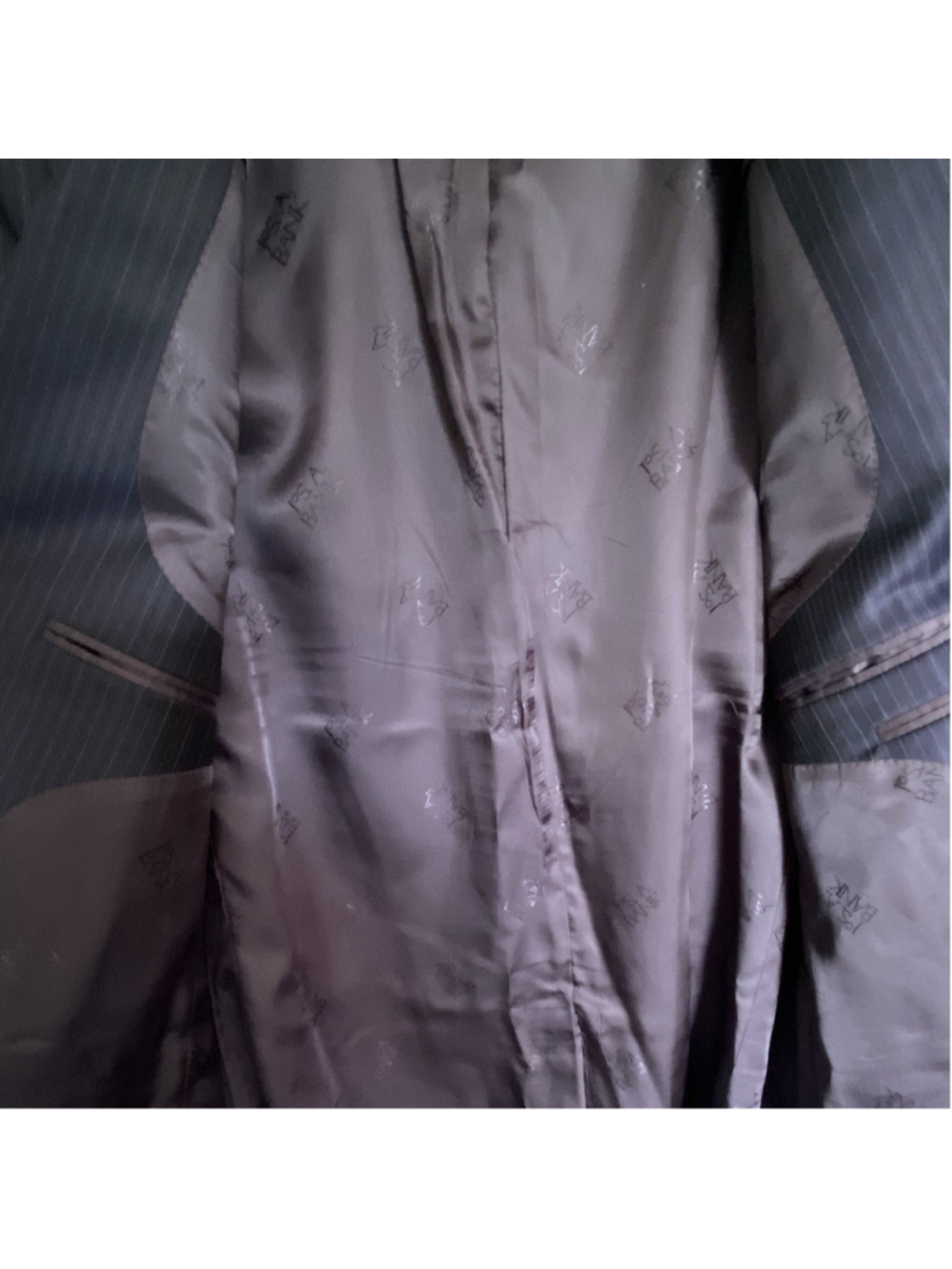 Jos. A. Bank Men’s Blue Pinstripe 100% Wool 2-Piece Suit Single-Breasted 44R - Picture 7 of 13